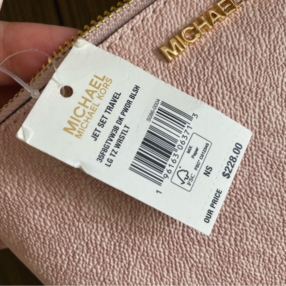 Final sale 🌹Michael Kors large jet set travel zipper wristlet - Picture 6 of 8